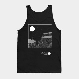 Aphex Twin - Cliffs / Minimalist Style Graphic Design Tank Top